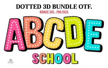Get Creative with 3d Rainbow Dot Fonts