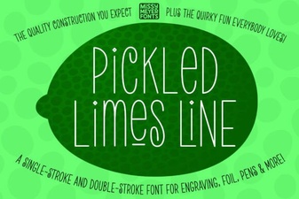Crafting with Pickled Lime Serif Typography