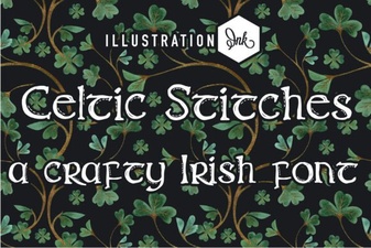 Celtic Stitches Font for Authentic Knitting Designs