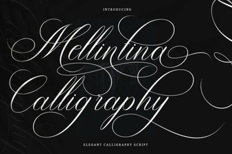 Melintina Calligraphy Font | Elegant Design Ideas & Uses