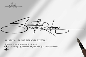 Smooth Radiance Font: Elegant Web & Print Design