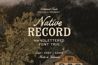 Craft with the Native Record Font